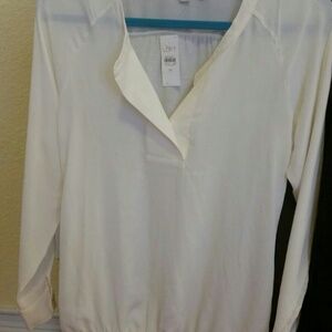 Ann Taylor Cream Blouse